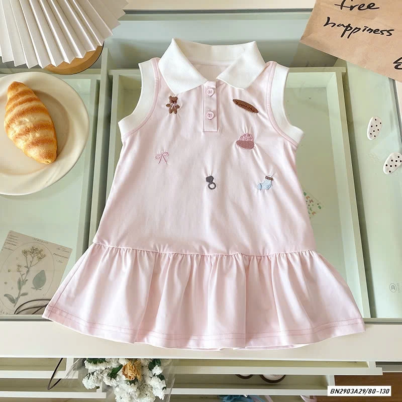 POLO HỒNG THÊU HÌNH