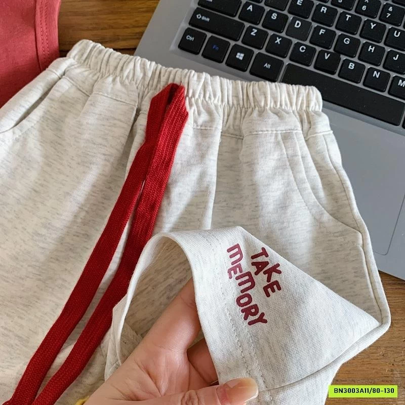 SHORT COTTON PHỐI MÀU DÂY