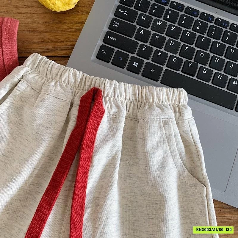 SHORT COTTON PHỐI MÀU DÂY