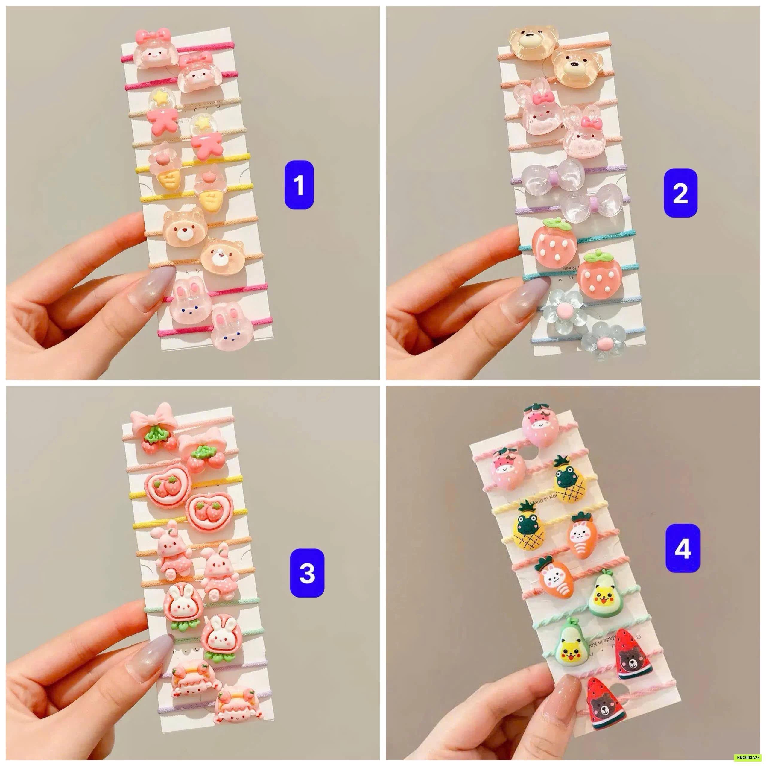 BÌA 10 CHUN BUỘC TÓC DỄ THƯƠNG CHO BÉ