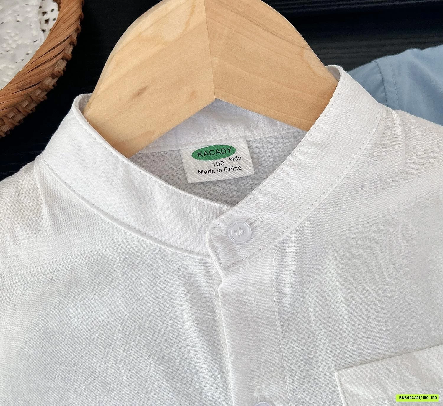 SƠ MI CỔ TRỤ TÚI NGỰC KACADY