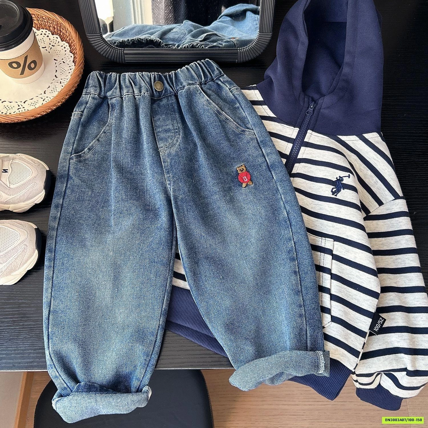 BST JEANS BAGGY TÚI TÚI SAU