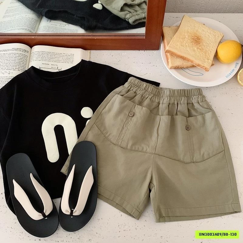 ÁO CHỮ N.I MIX SHORT TÚI SAU