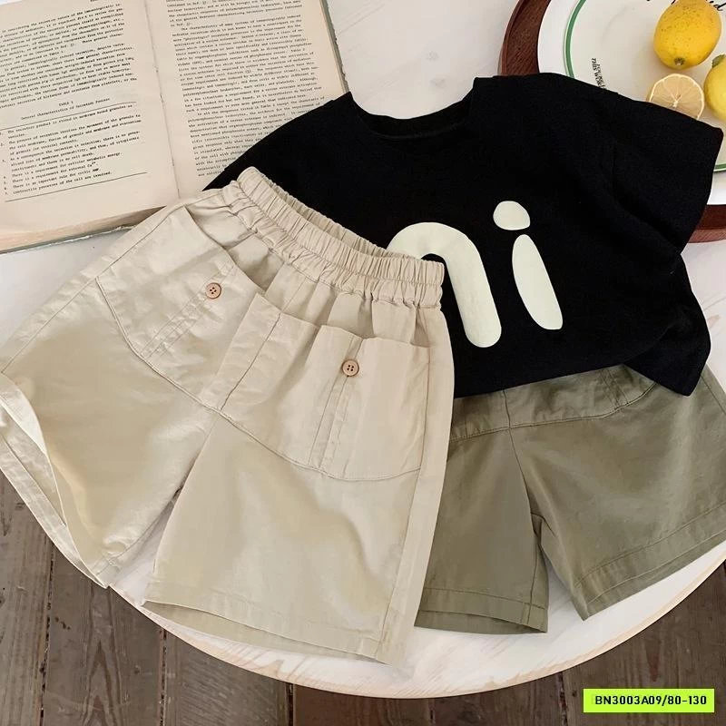 ÁO CHỮ N.I MIX SHORT TÚI SAU