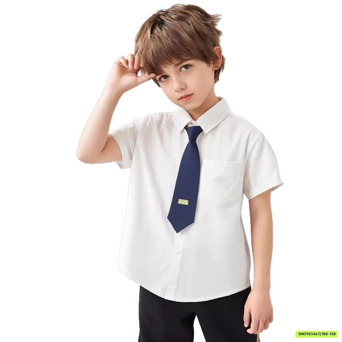 SƠ MI NGẮN TAY KÈM CÀ VẠT KACADY