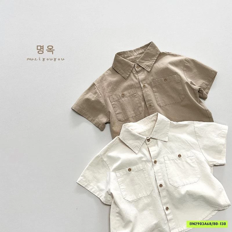 SƠ MI ĐUÔI TÔM TÚI NGỰC MZYY