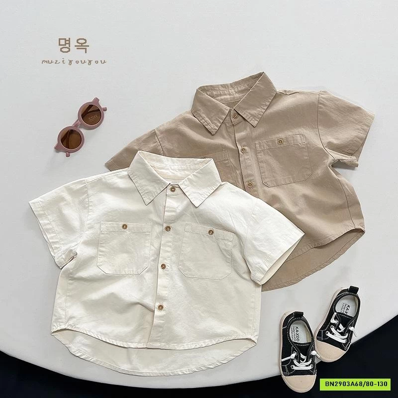 SƠ MI ĐUÔI TÔM TÚI NGỰC MZYY