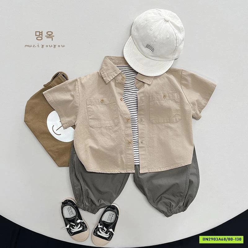 SƠ MI ĐUÔI TÔM TÚI NGỰC MZYY