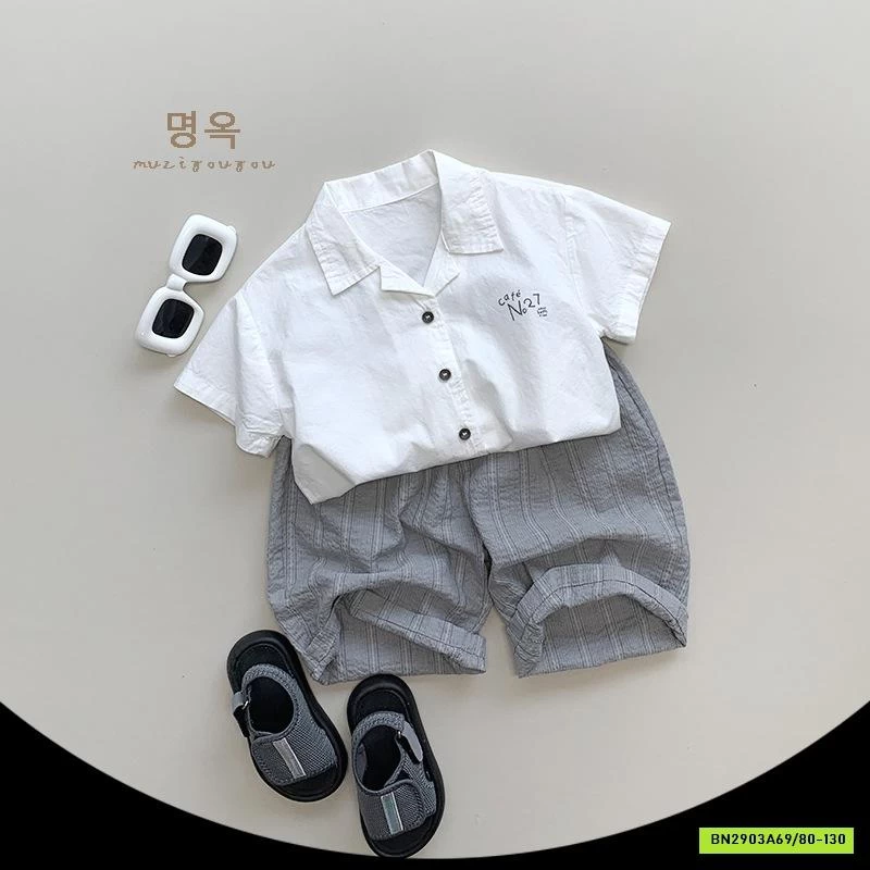 SƠ MI CỔ BẺ IN CHỮ MZYY