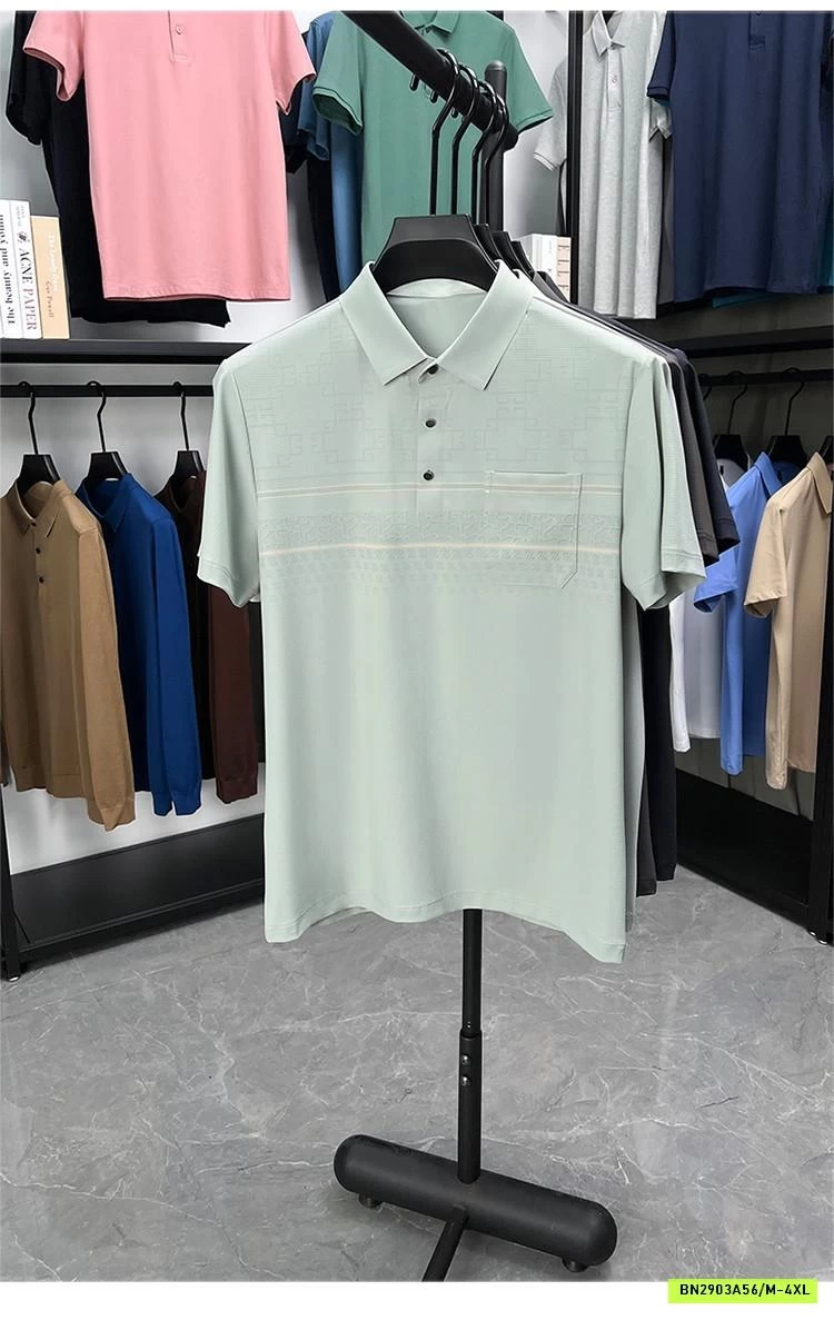 POLO NAM HỌA TIẾT TÚI NGỰC