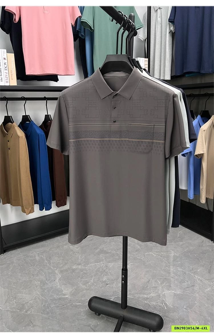 POLO NAM HỌA TIẾT TÚI NGỰC