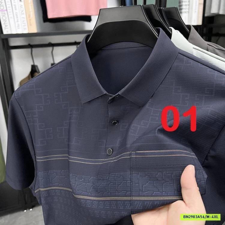 POLO NAM HỌA TIẾT TÚI NGỰC