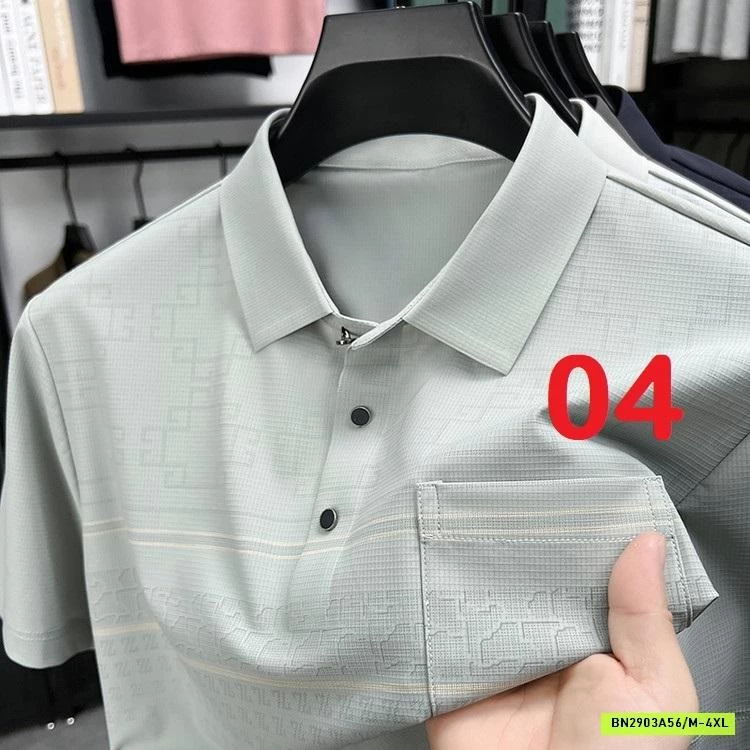 POLO NAM HỌA TIẾT TÚI NGỰC