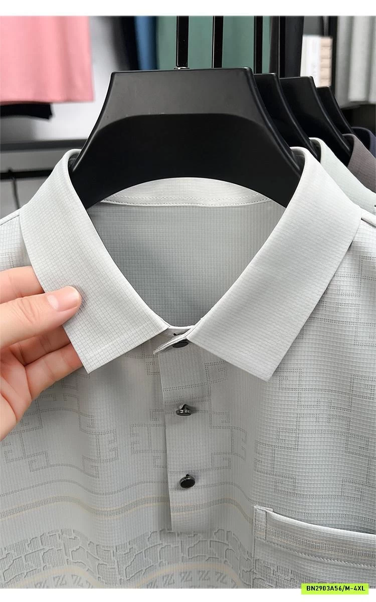 POLO NAM HỌA TIẾT TÚI NGỰC