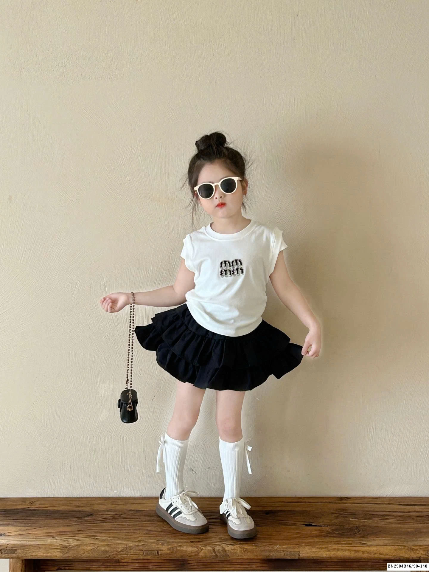 SÉT ÁO THUN HỞ LƯNG MIX CHÂN VÁY