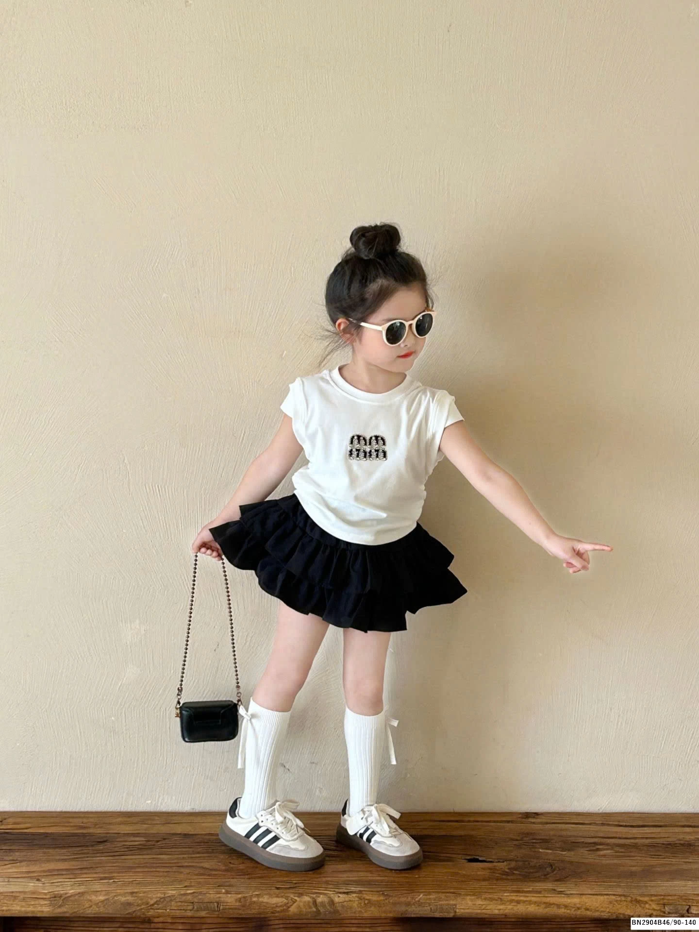 SÉT ÁO THUN HỞ LƯNG MIX CHÂN VÁY