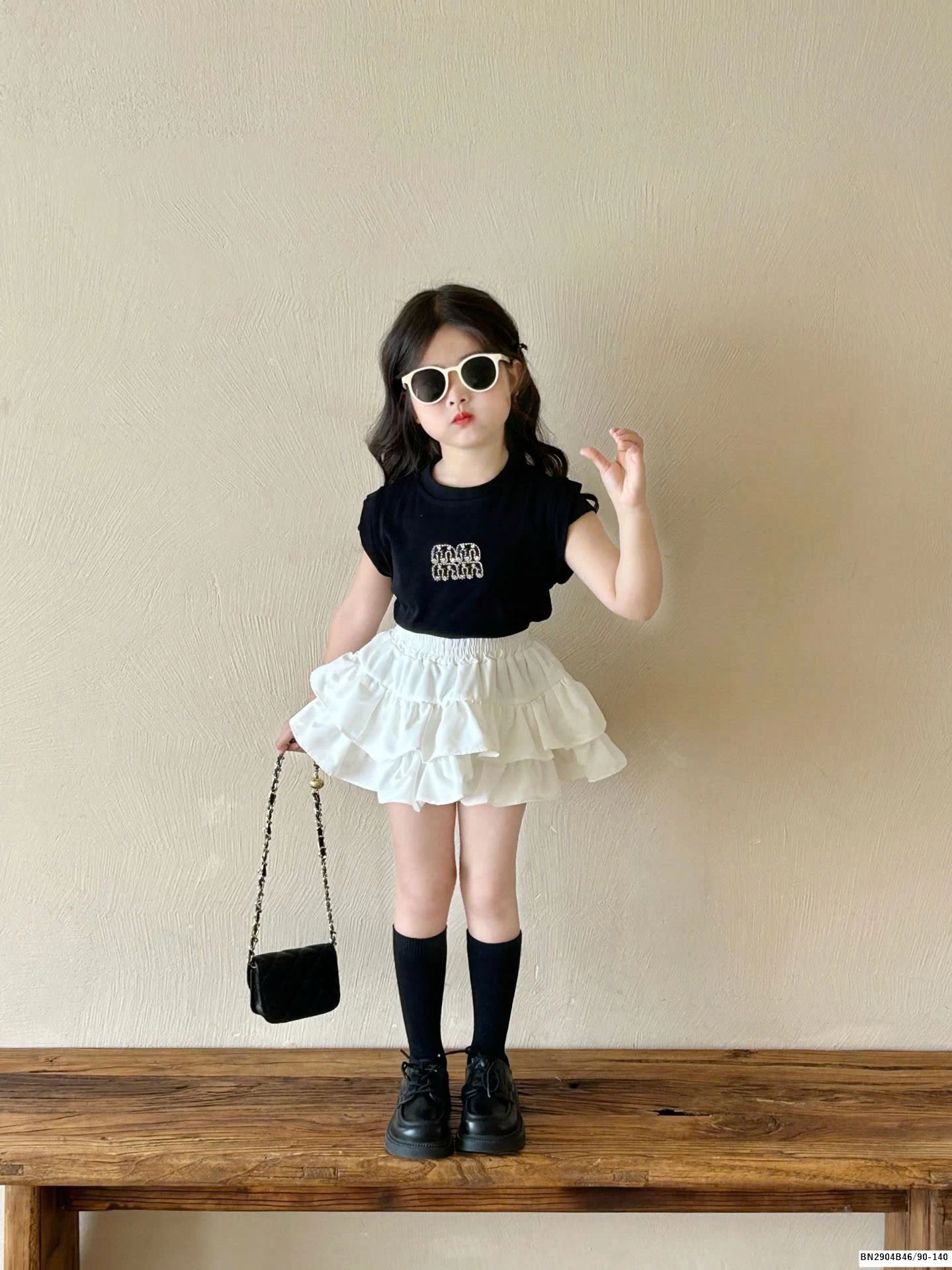 SÉT ÁO THUN HỞ LƯNG MIX CHÂN VÁY