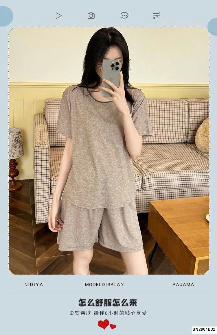 BỘ MẶC NHÀ TRƠN CHO NỮ