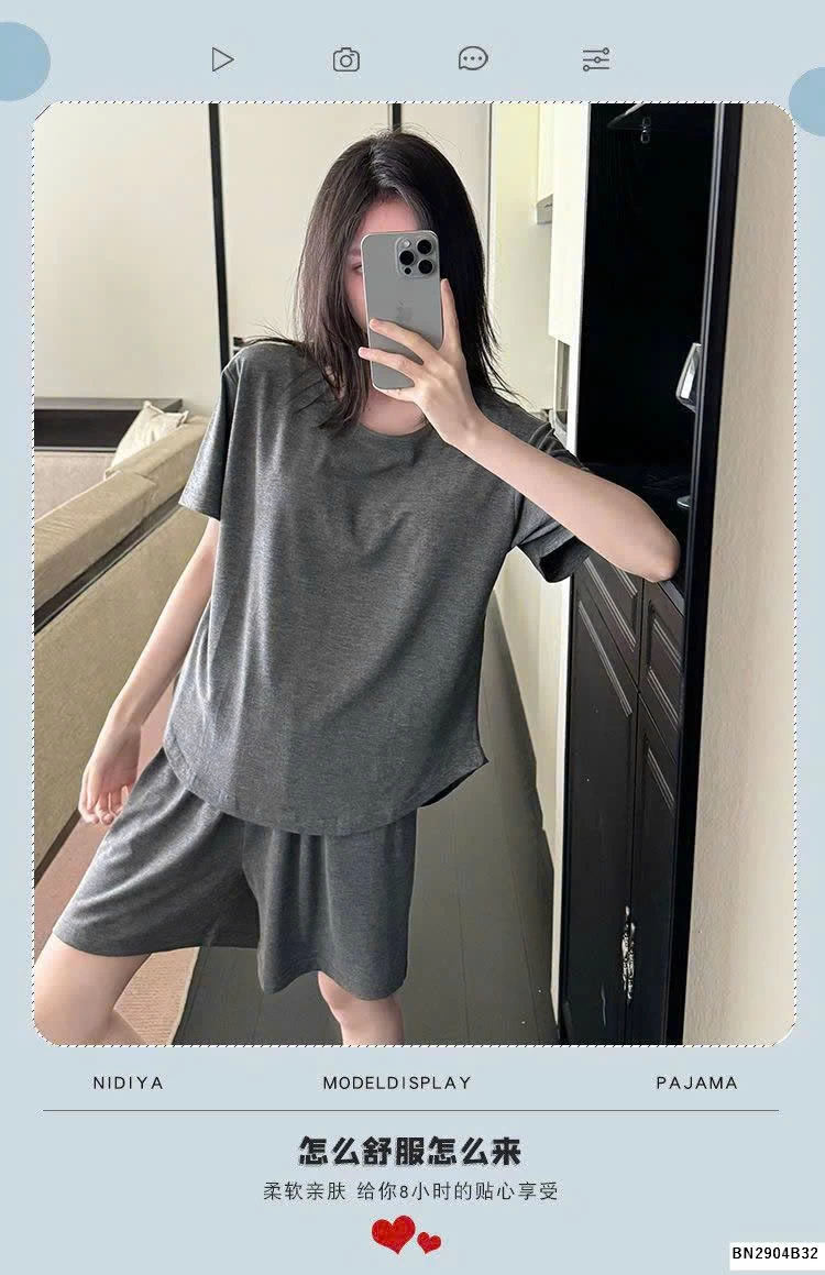 BỘ MẶC NHÀ TRƠN CHO NỮ