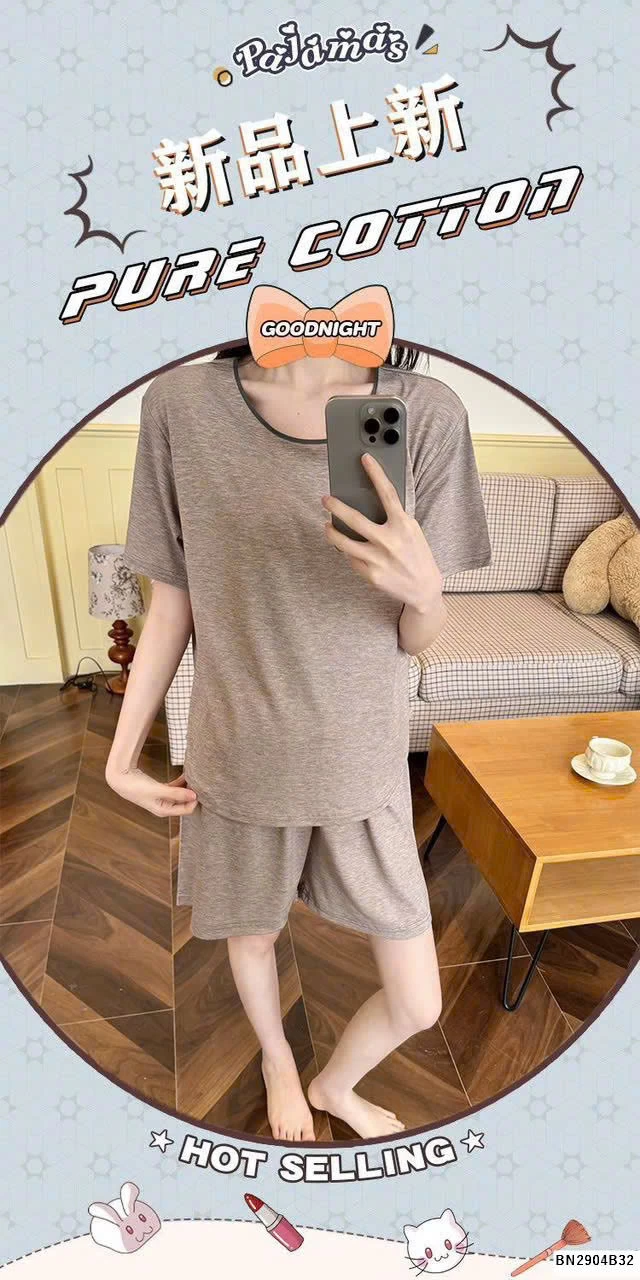 BỘ MẶC NHÀ TRƠN CHO NỮ