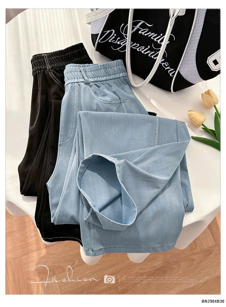 QUẦN JEAN TENCEL ỐNG RỘNG