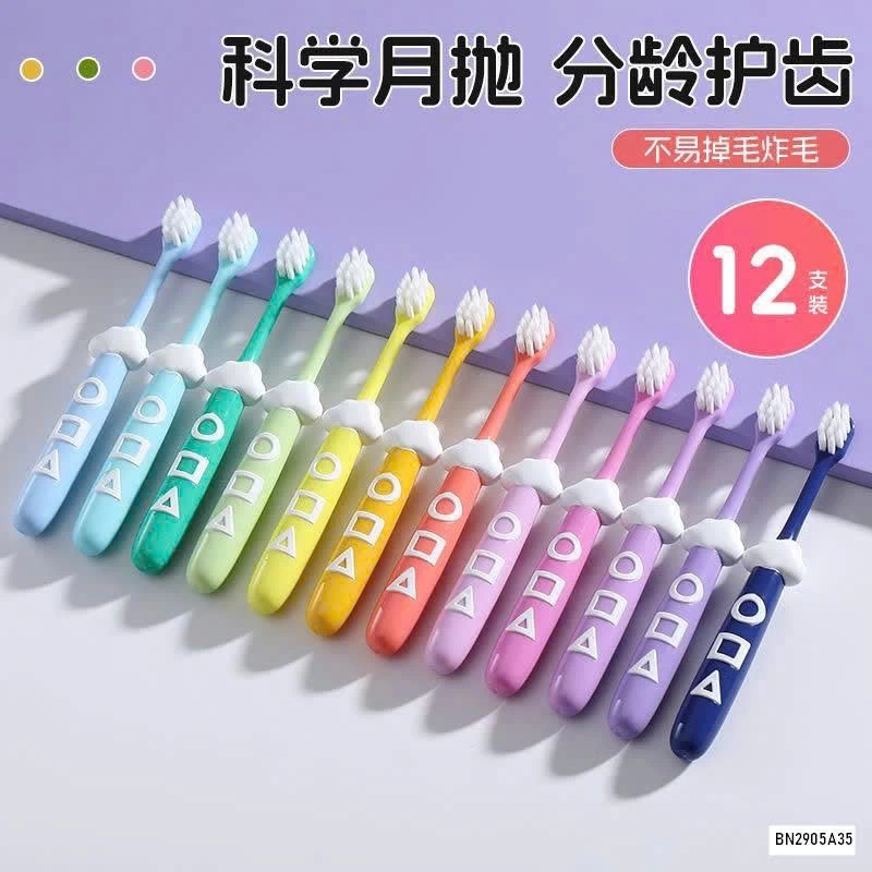 SÉT 12 BÀN CHẢI SẮC MÀU