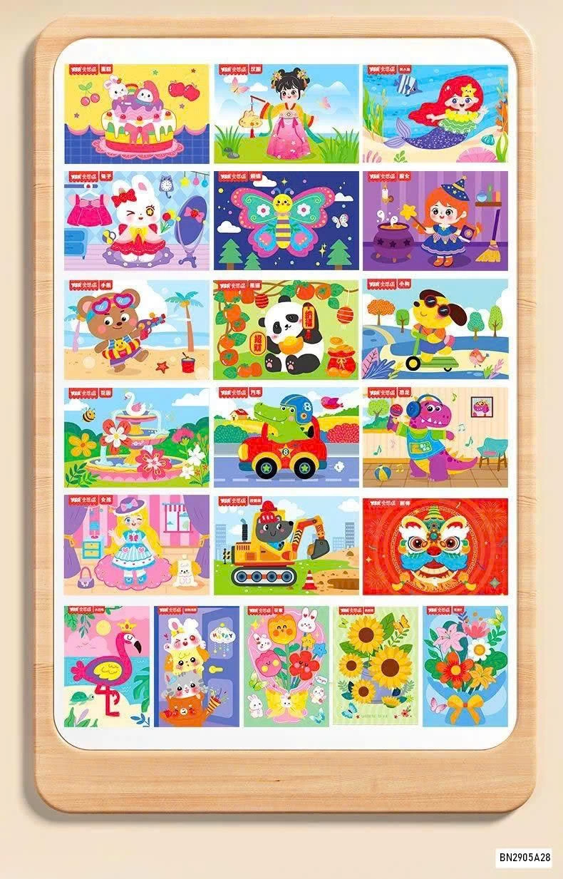 SÉT 40 TRANH DÁN 3D CHO BÉ