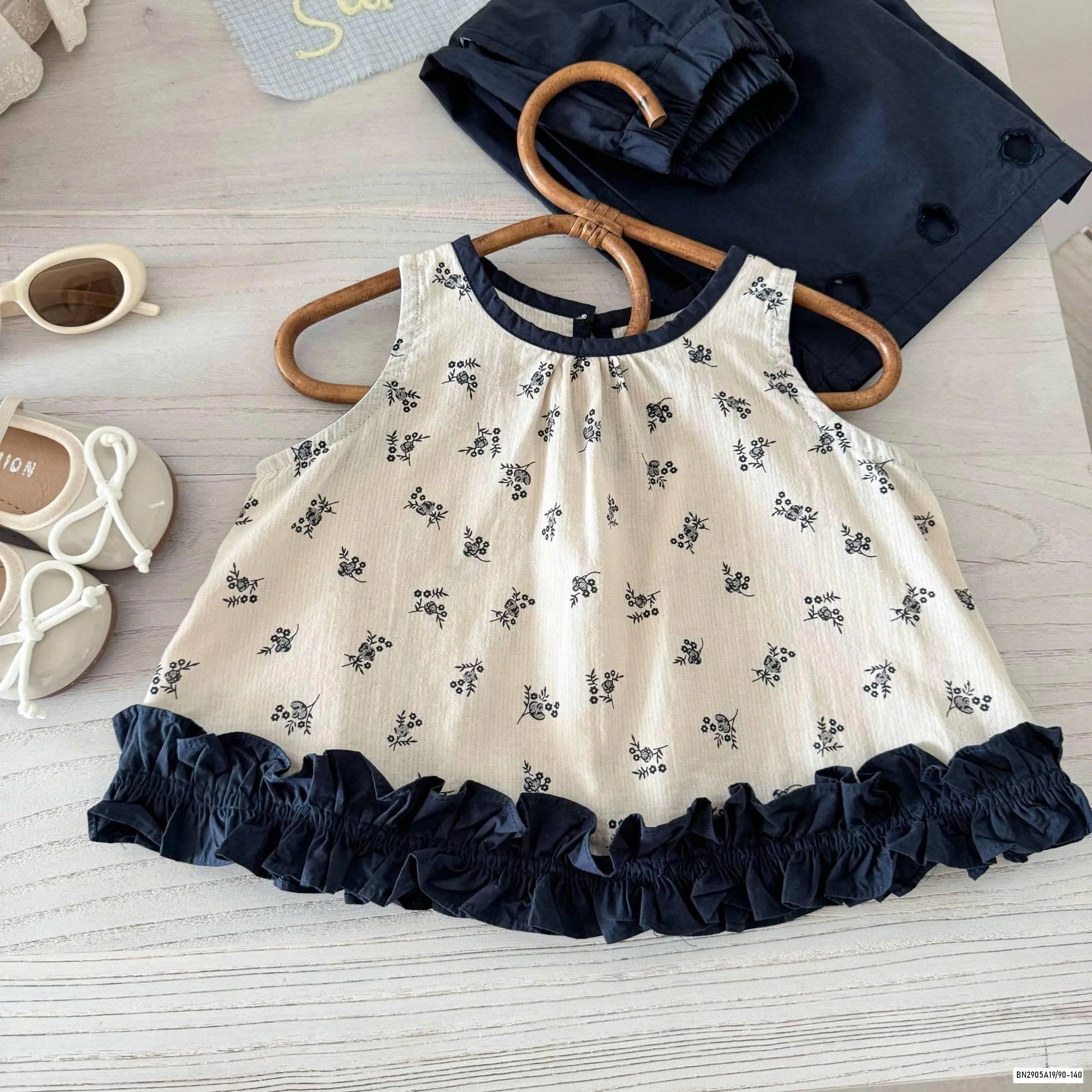 SÉT ÁO HOA BBD MIX QUẦN SUÔNG