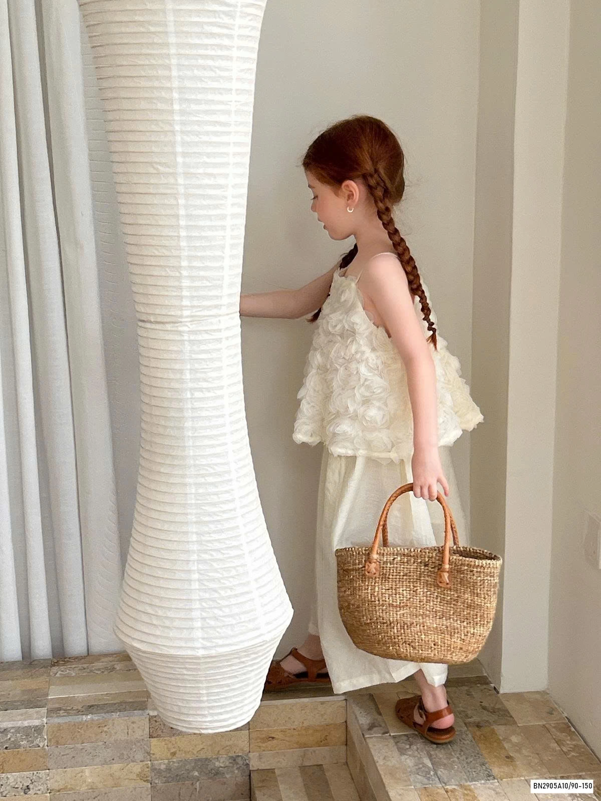 SÉT ÁO 2 DÂY HOA 3D MIX QUẦN SUÔNG