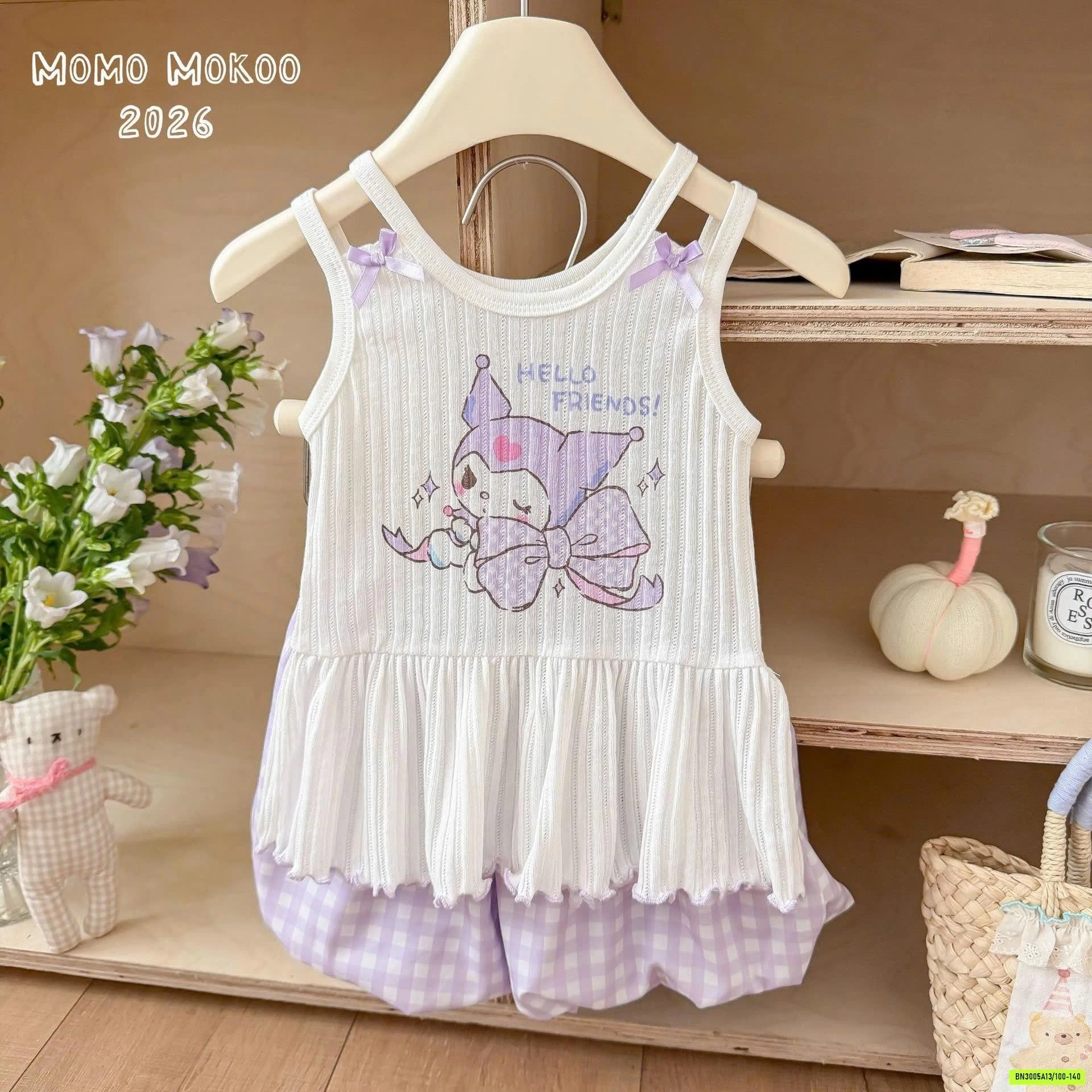 ÁO 2 DÂY QUẦN BÓ SANRIO XINH XẮN