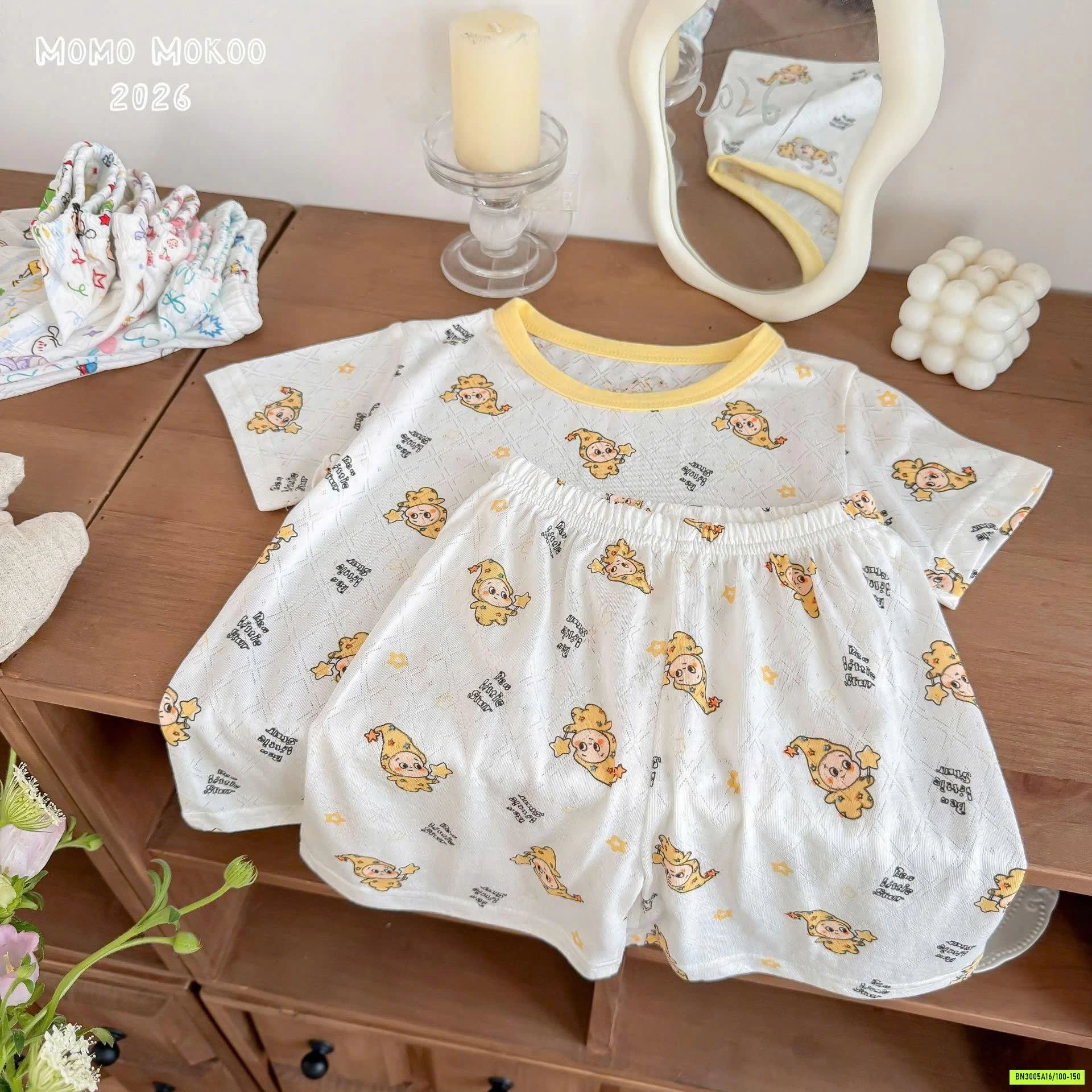 BỘ CỘC COTTON GIẤY HOẠT HÌNH CHO BÉ
