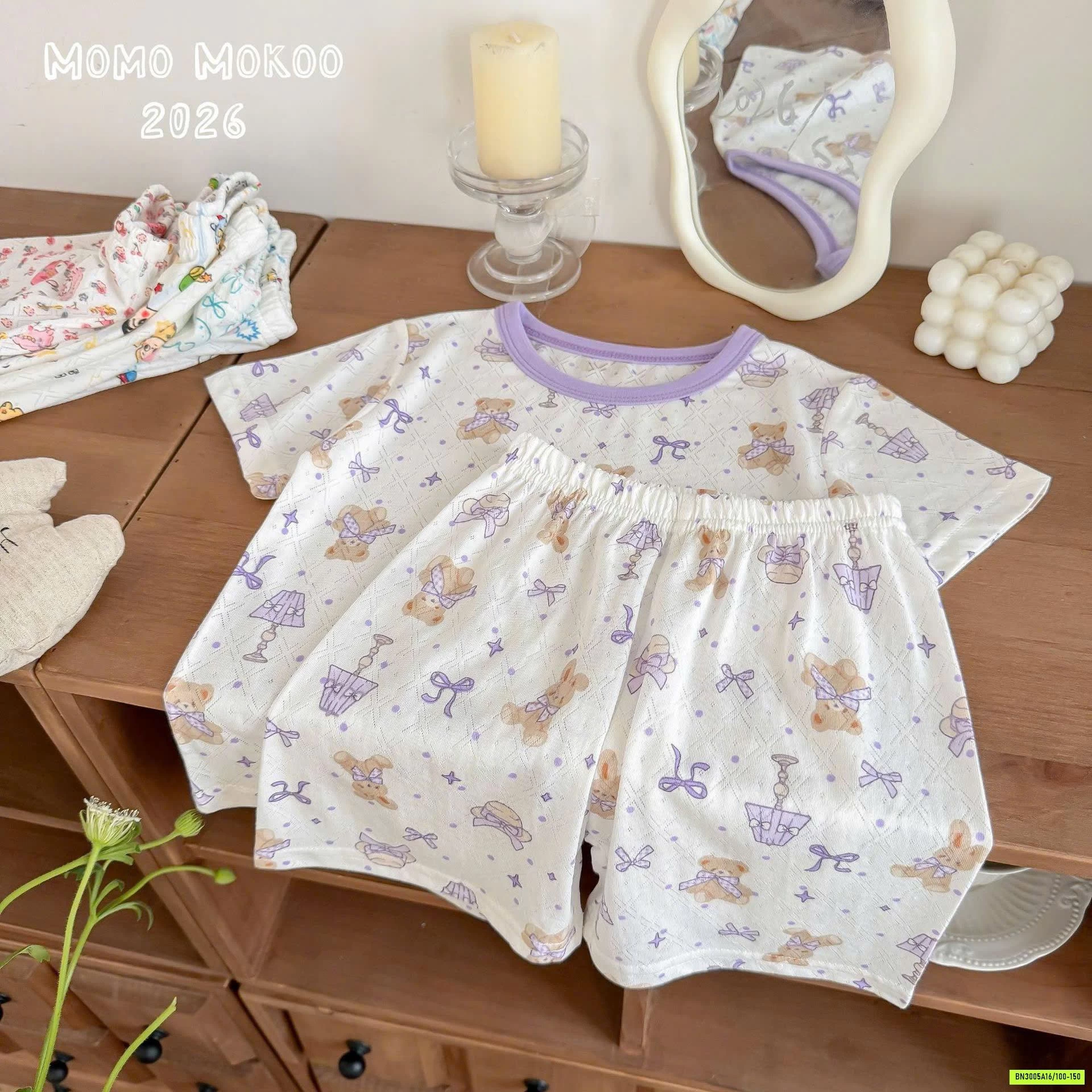 BỘ CỘC COTTON GIẤY HOẠT HÌNH CHO BÉ