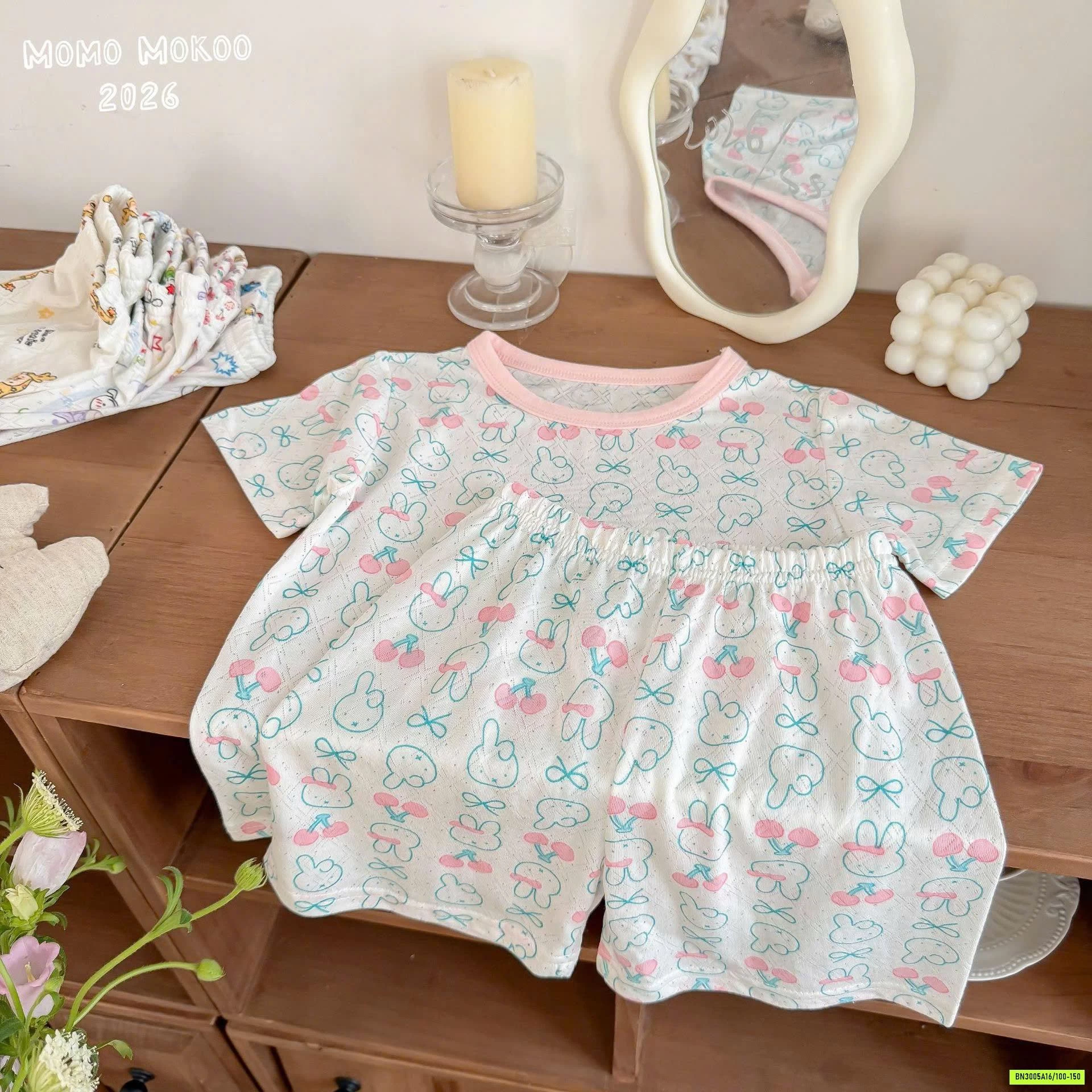 BỘ CỘC COTTON GIẤY HOẠT HÌNH CHO BÉ