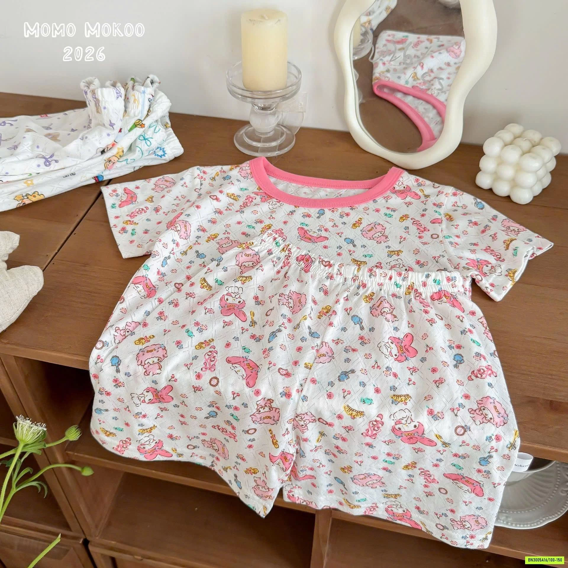 BỘ CỘC COTTON GIẤY HOẠT HÌNH CHO BÉ
