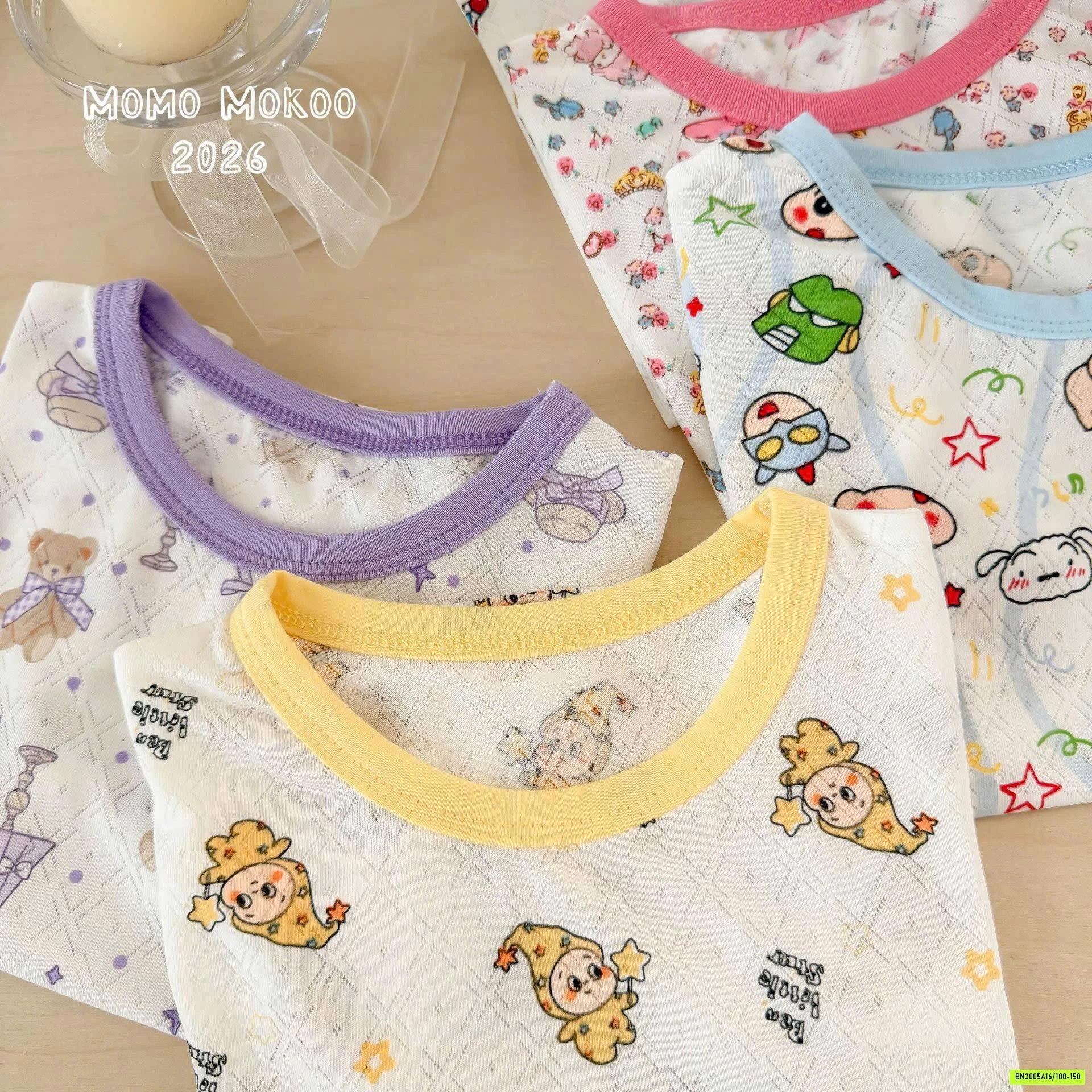 BỘ CỘC COTTON GIẤY HOẠT HÌNH CHO BÉ
