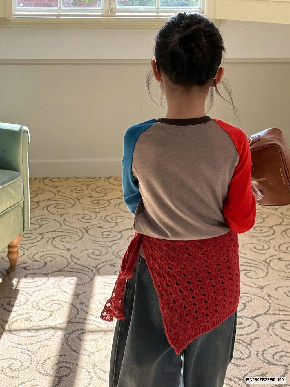 ÁO  THUN KITTY PHỐI MÀU XANH ĐỎ