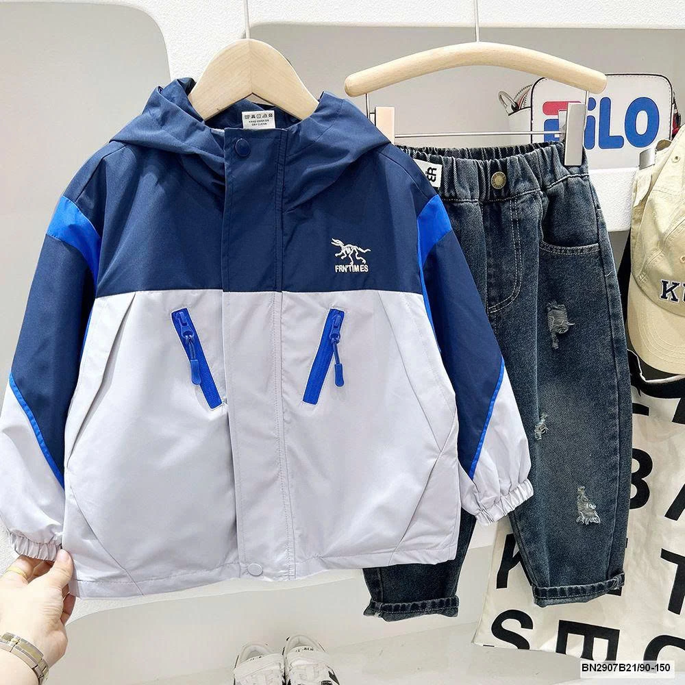 ÁO KHOÁC GIÓ XƯƠNG KHỦNG LONG TÚI CHÉO