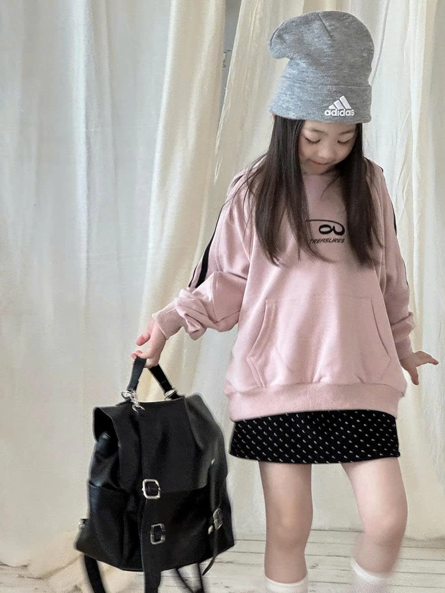 ÁO HODDIE HỒNG TAY KẺ