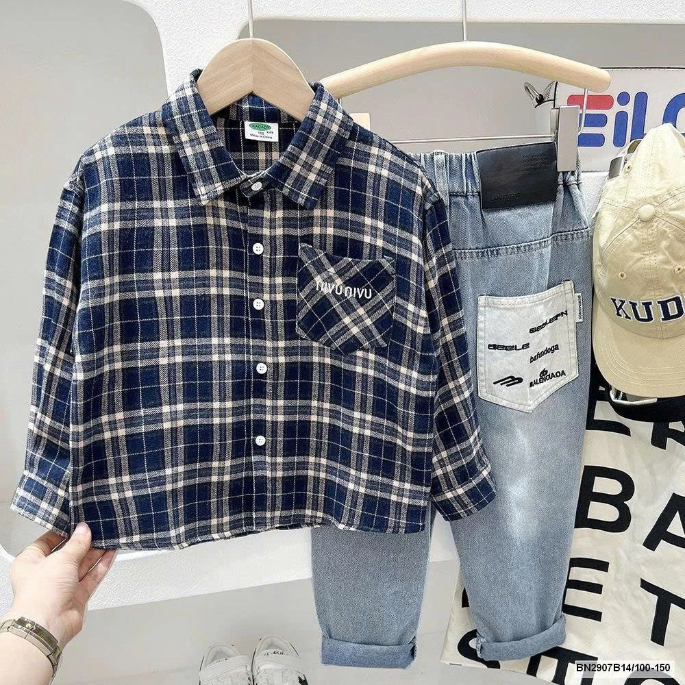 ÁO SƠ MI BÉ TRAI KACADY