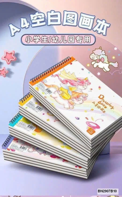 SET 4 QUYỂN VỞ VẼ A4 HÃNG DELI