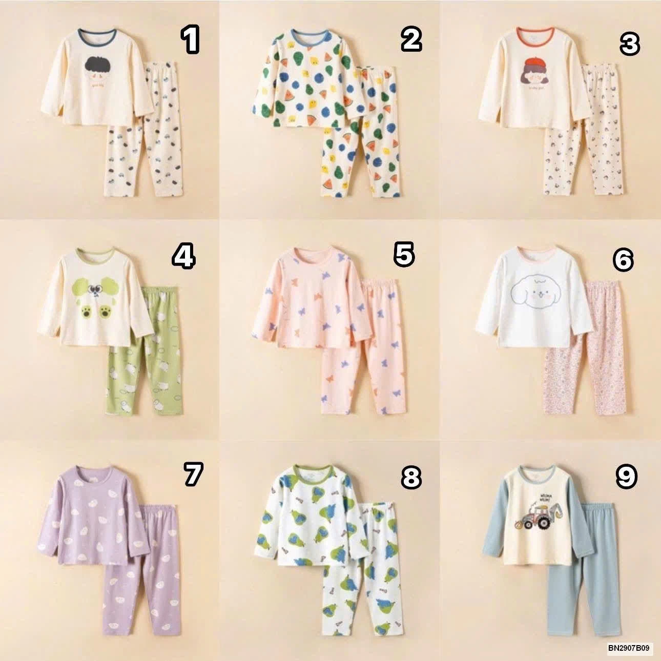 BỘ COTTON TRẺ EM HÀNG XUẤT