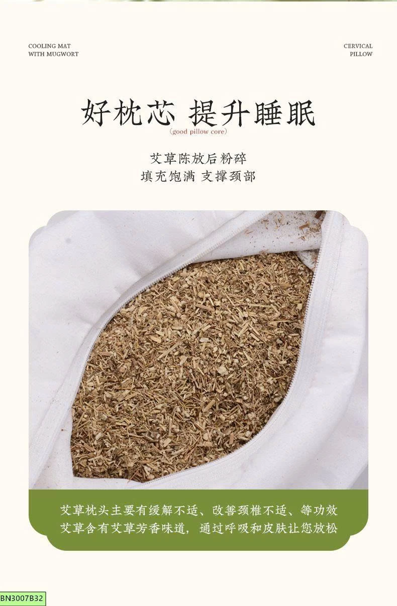 SET 2 GỐI NẰM THẢO DƯỢC LÁ NGẢI CỨU HỌA TIẾT TRE