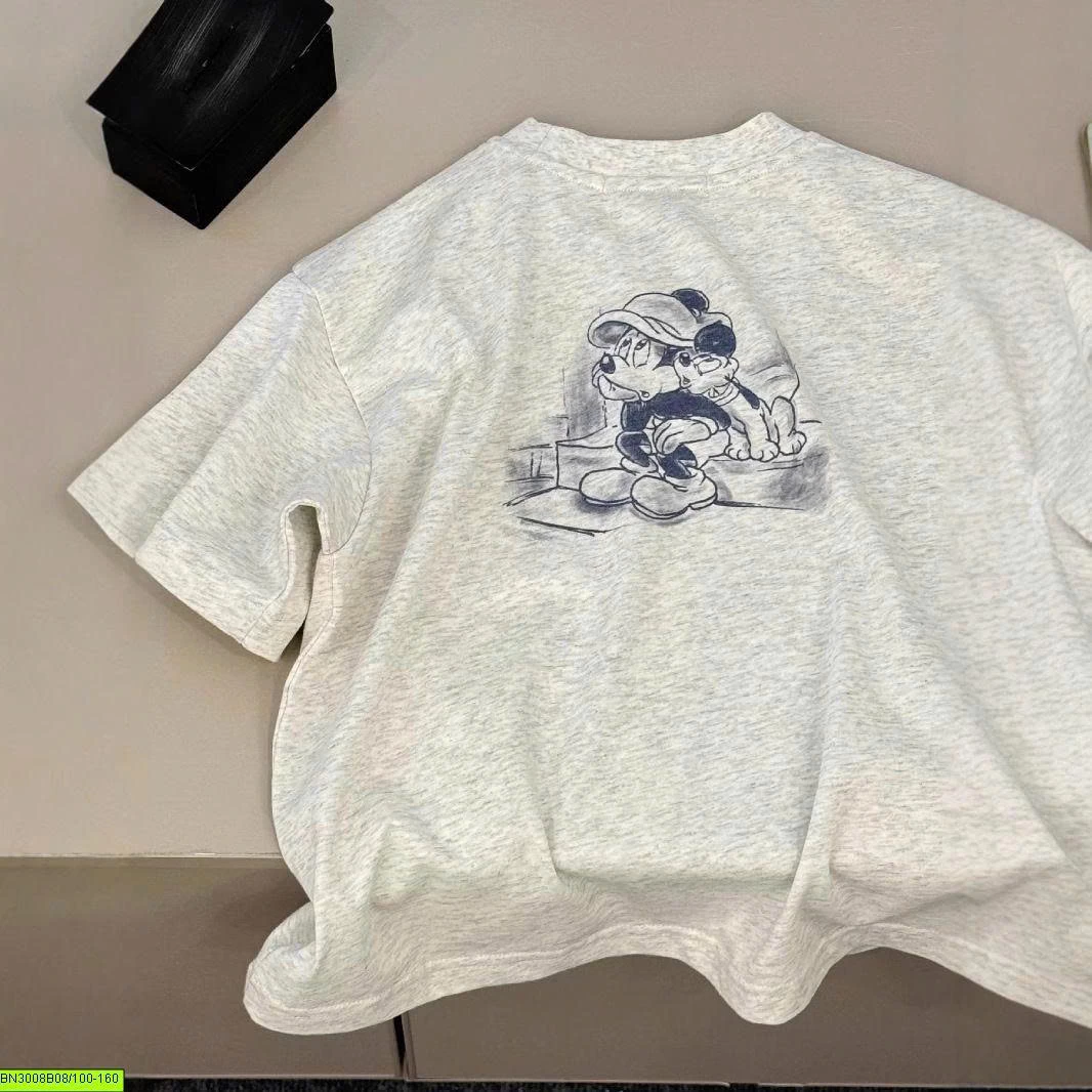 ÁO THUN XÁM IN HÌNH MICKEY