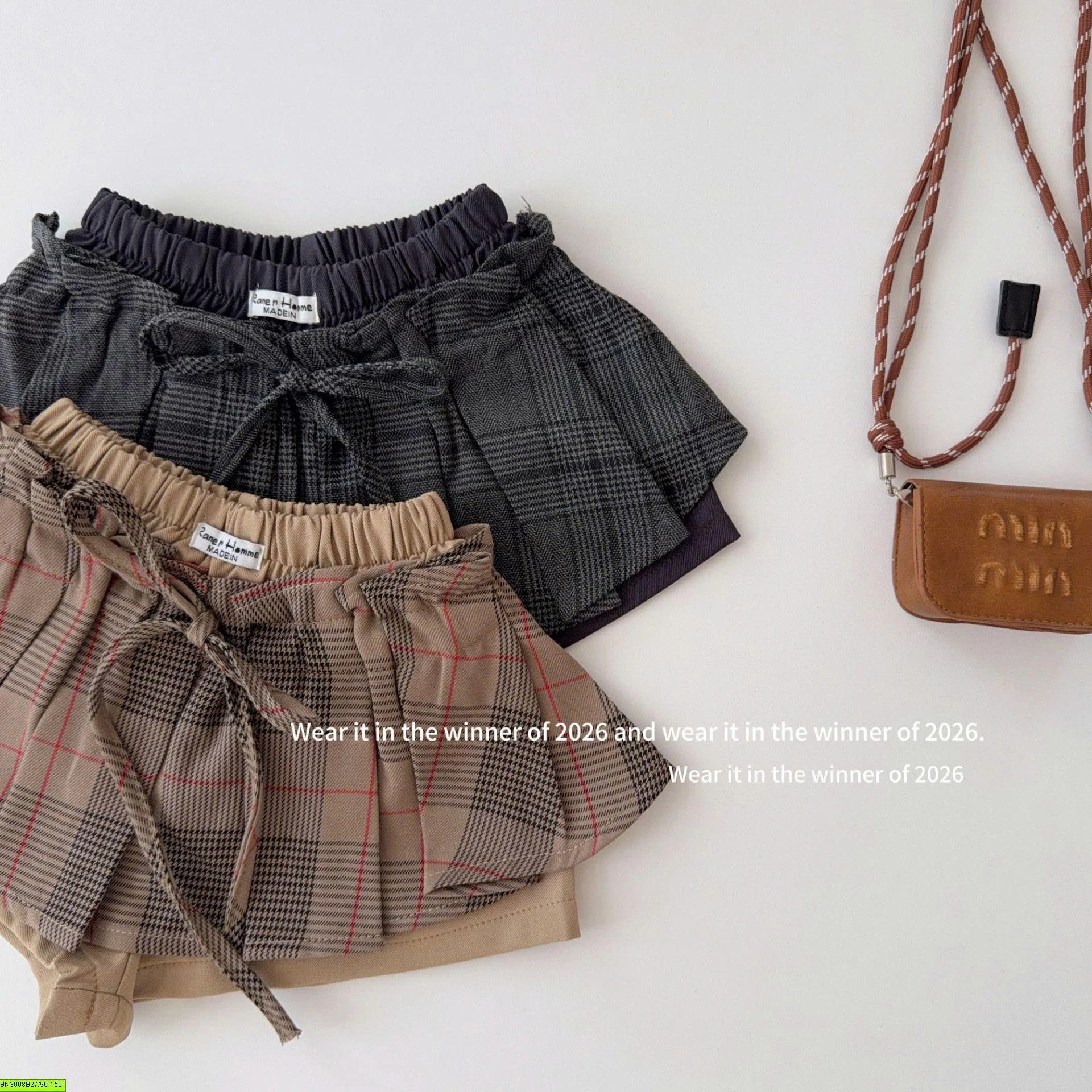 CHÂN VÁY CARO 2 LỚP
