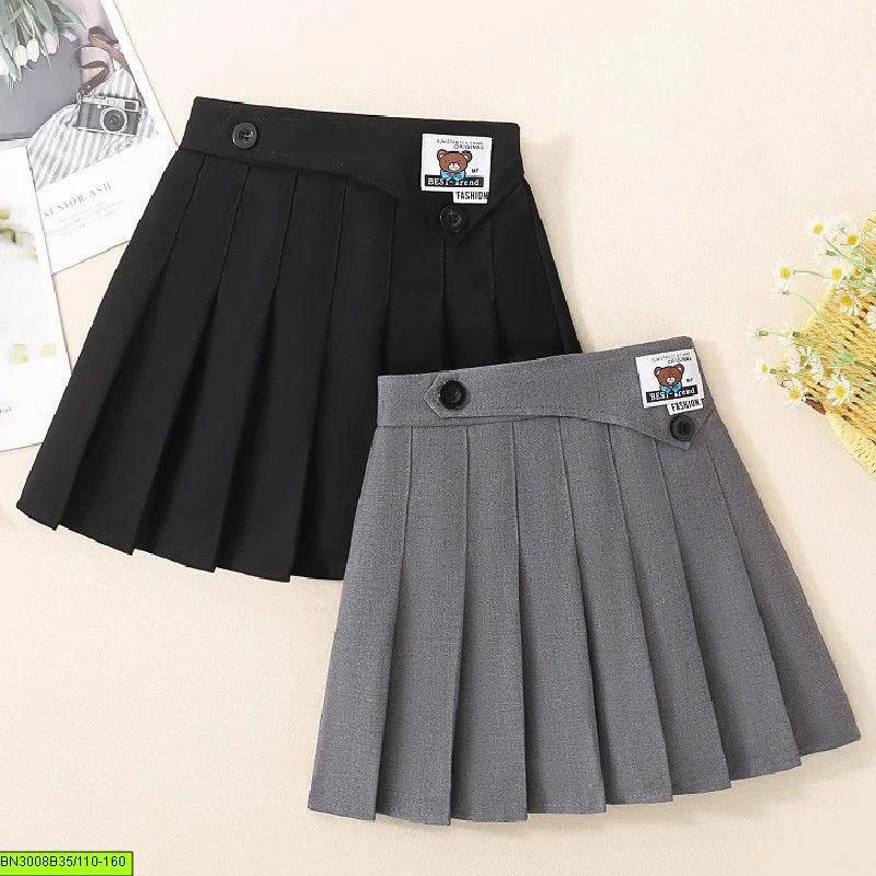 CHÂN VÁY XẾP LY CHO BÉ GÁI