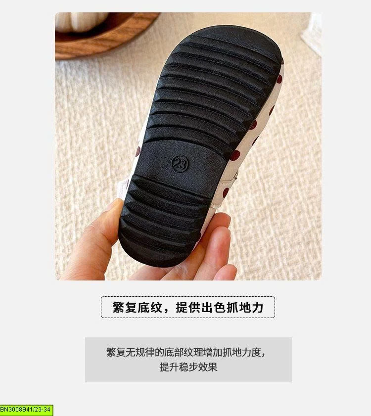 GIÀY BÚP BÊ QUAI CHUN ĐÍNH NƠ