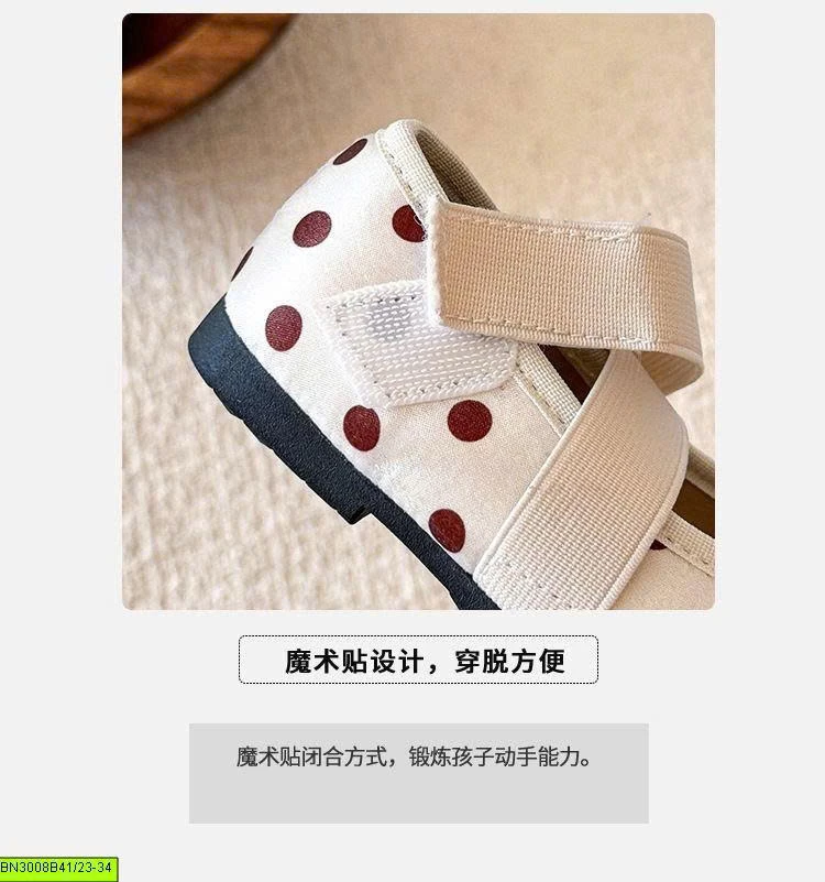 GIÀY BÚP BÊ QUAI CHUN ĐÍNH NƠ
