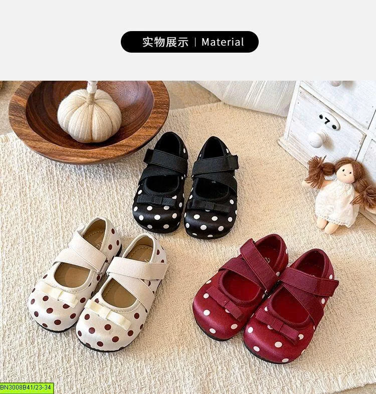 GIÀY BÚP BÊ QUAI CHUN ĐÍNH NƠ