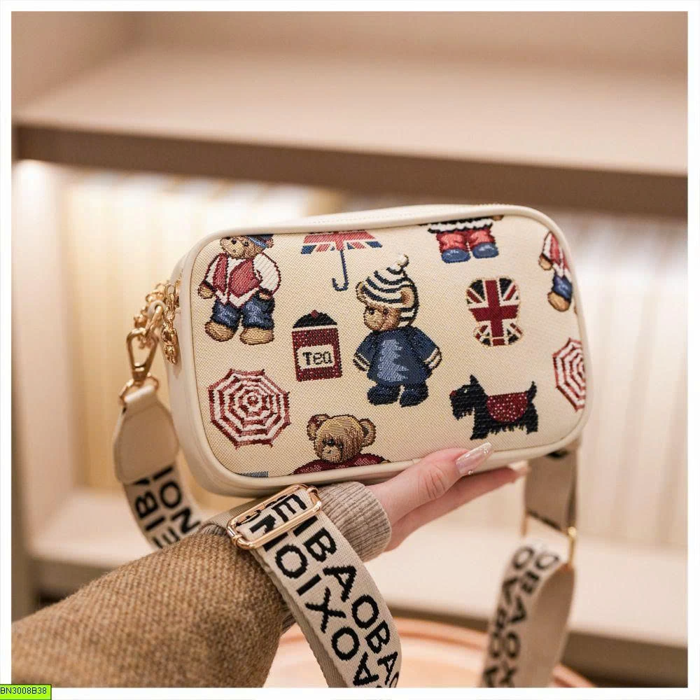 TÚI ĐEO VAI BEIBAOBAO MINI BẢN CHỮ NHẬT