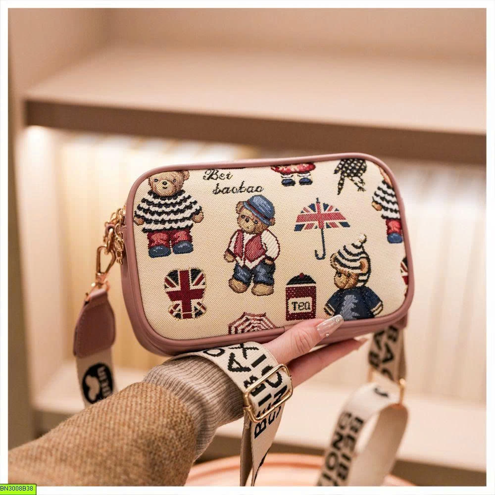 TÚI ĐEO VAI BEIBAOBAO MINI BẢN CHỮ NHẬT